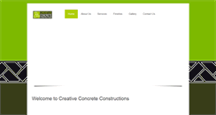 Desktop Screenshot of creativeconcreteconstructions.com.au